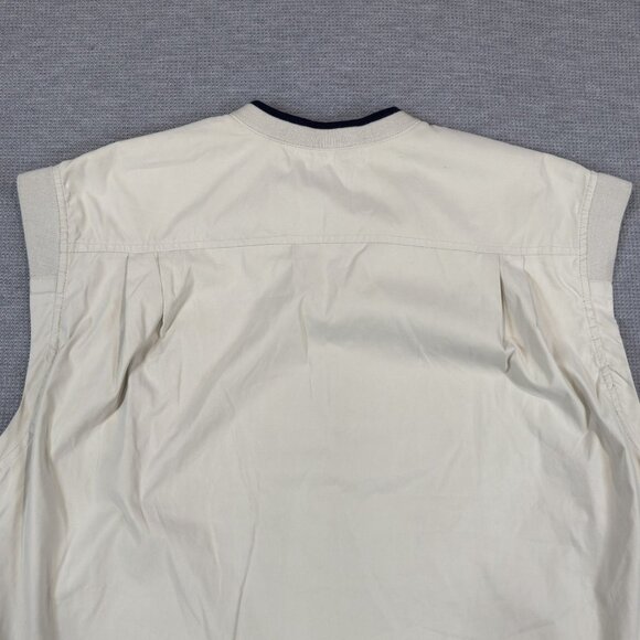 Izod X-Treme Friction Golfwear Vest Mens Large V-Neck Sleeveless Light Khaki - Picture 3 of 11